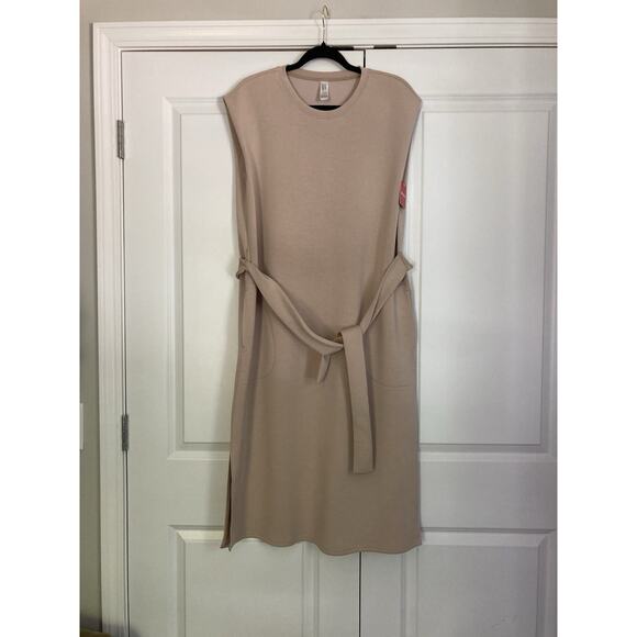 Spanx AirEssentials Sleeveless Tank Dress in Beige Size XL 50624R Tahini NWT - Picture 1 of 11